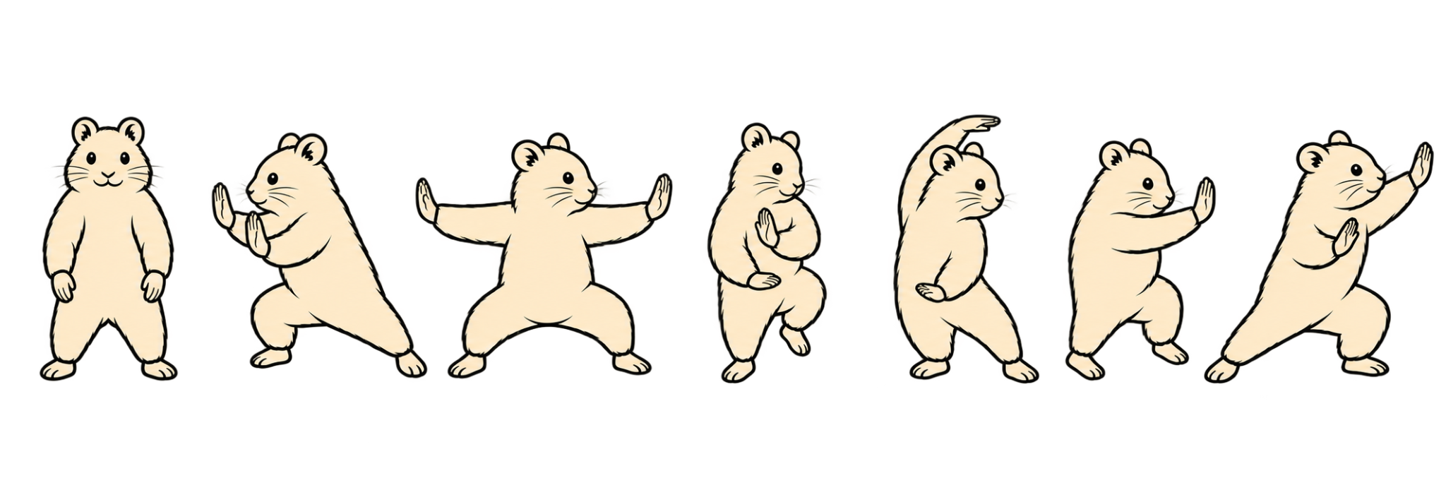 Tai Chi hamsters