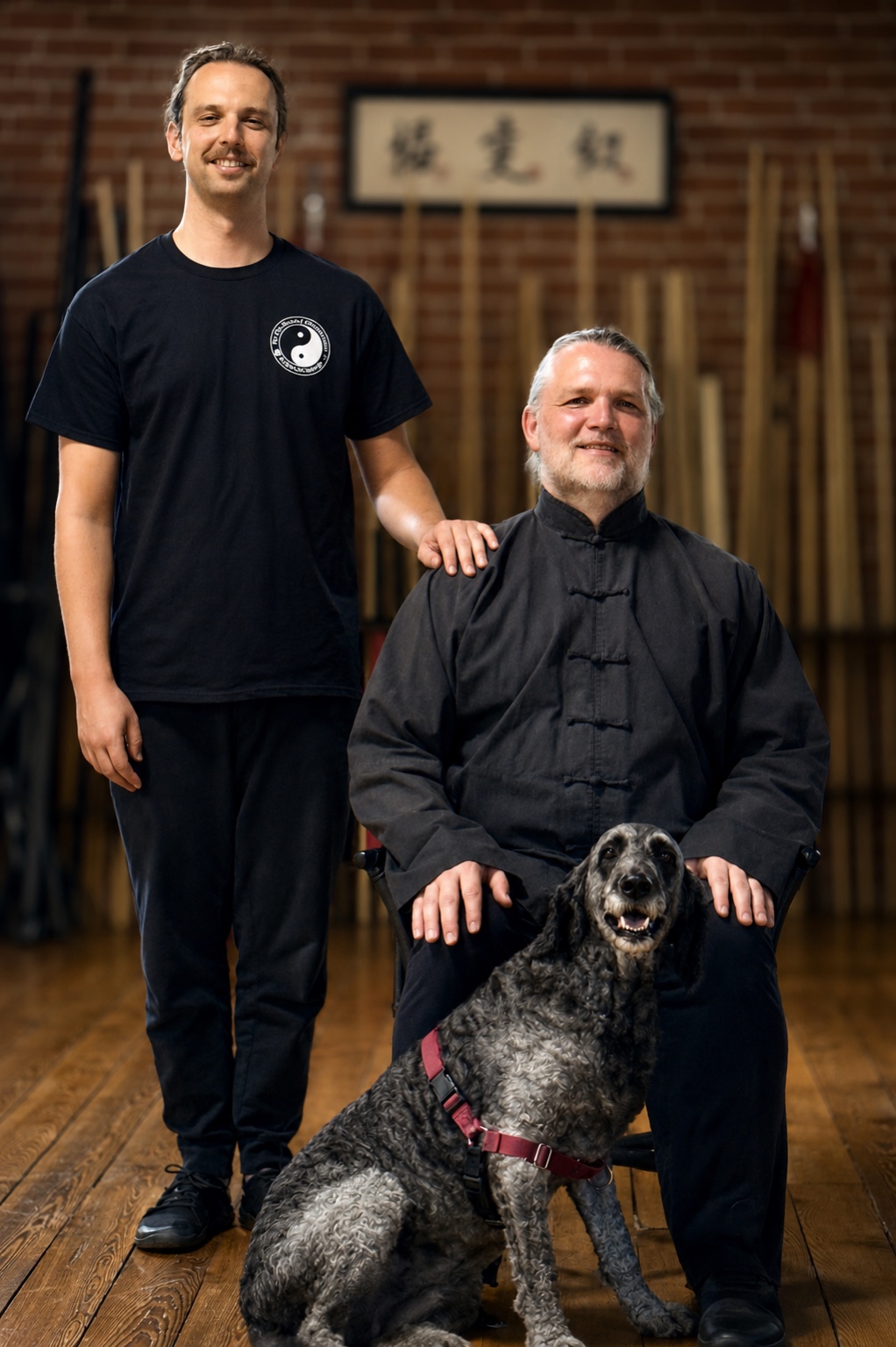 Jake with his Sifu, Michael Paler
